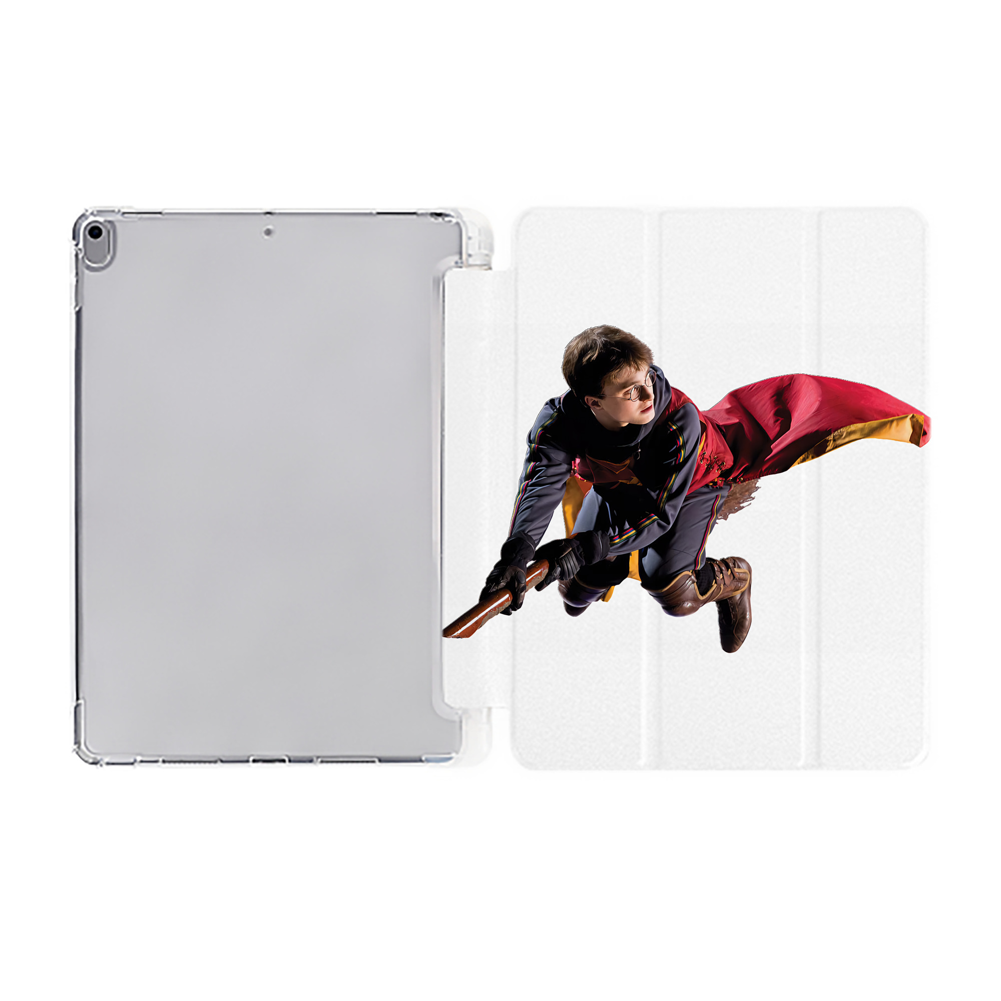 （画像用） Harry Potter ハリー・ポッターシリーズ IPad ケース ペン収納付き 三つ折りスタンド PUレザー×シリコン 対応機種9.5/10.5/10.9インチ
